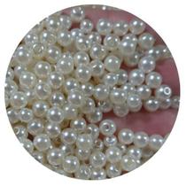 Pérola bola lisa 100 pçs 5mm ideal para bijuterias e artesanatos em geral