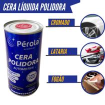 Pérola, Cera Liquida de Carnaúba Polidora Com Silicone-500ml - Pérola Automotivo