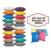 Pérola De Eps Bolinhas De Isopor 1 Kit Com 10 Pacotes 500Ml Pérola De Eps Bolinhas De Isopor 1 Kit Com 10 Pacotes 500Ml