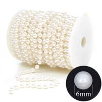 Pérola em Metro 6mm - 30m