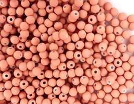 Perola Emborrachada 6 mm C/ Furo Cor Bege