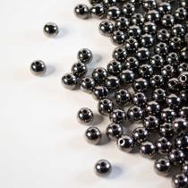 Pérola Grafite8mmAprox.210 peças 50g Pérola Grafite8mmAprox.210 peças 50g