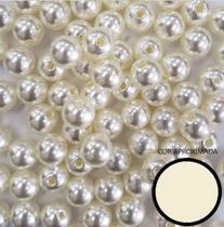 Perola inteira abs com furo 5mm 500g - perola