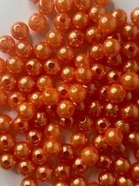 Pérola Laranja 6mm - Aprox.900 peças - 100g
