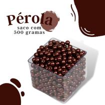 Pérola Marrom Havana 10Mm Pacote Com 500 Gramas - Nybc Pérola Marrom Havana 10Mm Pacote Com 500 Gramas - Nybc