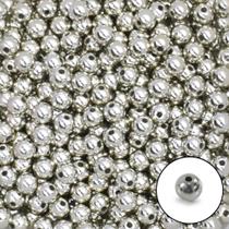 Pérola Metalizada 8mm com Furo Prata - 250g Pérola Metalizada 8mm com Furo Prata - 250g