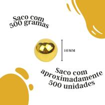 Pérola Ouro 10Mm Pacote Com 500 Gramas - Nybc