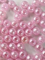 Pérola Rosa 8mm - Aprox.210 peças - 50g