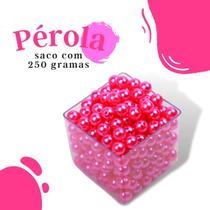 Pérola Rosa Neon 10Mm Pacote Com 250 Gramas - Nybc Pérola Rosa Neon 10Mm Pacote Com 250 Gramas - Nybc