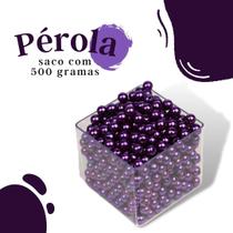 Pérola Roxa 10Mm Pacote Com 500 Gramas - Nybc