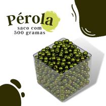 Pérola Verde Citrico 10Mm Pacote Com 500 Gramas - Nybc