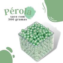 Pérola Verde Claro 10Mm Pacote Com 500 Gramas - Nybc Pérola Verde Claro 10Mm Pacote Com 500 Gramas - Nybc