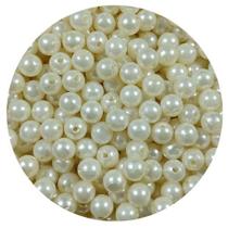 Pérolas 1000 PÇS 4MM c/ furo passante p/ bijuterias, colar, pulseiras, brincos e artesanatos.
