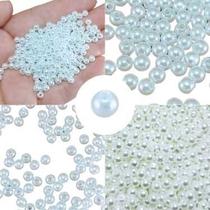 Pérolas 4mm c/ 1000 peças p/ bijuterias, colar, pulseira, brinco e artesanato