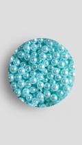Perolas Abs 8mm Azul Bebê 2000 Unidades 500g Perolas Abs 8mm Azul Bebê 2000 Unidades 500g