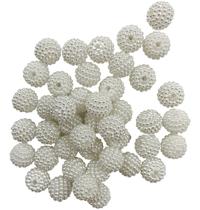 Perolas Craqueladas Abs Coloridas 10mm 35gr Aprox. 100un