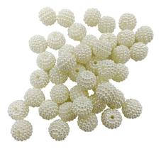 Perolas Craqueladas Abs Coloridas 10mm 35gr Aprox. 100un - ADB Perolas Craqueladas Abs Coloridas 10mm 35gr Aprox. 100un - ADB