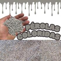 Pérolas De Eps Bolinhas De Isopor Coloridas 1 Litro Cinza Pérolas De Eps Bolinhas De Isopor Coloridas 1 Litro Cinza