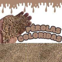 Pérolas De Eps Bolinhas De Isopor Coloridas 1 Litro Marrom Pérolas De Eps Bolinhas De Isopor Coloridas 1 Litro Marrom