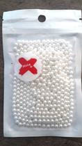 PEROLAS INTEIRAS ABS 17G.4MM BRANCA PCT C/500 uni- MAKE+