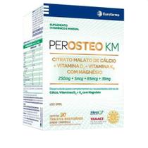 Perosteo Km Calcio + Vitamina D3, K2 30 Tabletes Mastigáveis