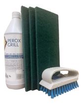 Perox Grill Kit Limpeza Gorduras Carbonizadas Limpa Forno - perol