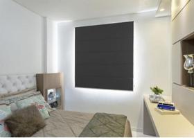 Persiana Cortina Blackout Romana 1,40L X1,50A Veda Luz 100%