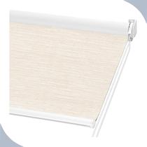 Persiana Cortina Rolo Blackout Napoles Creme 1,40m x 1,40m - Sala Quarto Escritório - Blecaute Completa - Fácil Instalação
