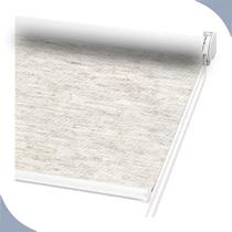 Persiana Cortina Rolo Tecido Blackout Mescla Linho 1,40m X 1,40m - Sala Quarto Escritório - Blecaute Completa - Fácil Instalação