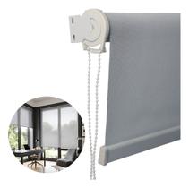 Persiana Cortina Tela Solar 3% Abertura 100x160cm Bloqueia Raios Uv Primafer Cinza Persiana Cortina Tela Solar 3% Abertura 100x160cm Bloqueia Raios Uv Primafer Cinza