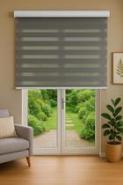 Persiana Double Vision Sunny 160larg x 220alt Cinza (com bandô) Persiana Double Vision Sunny 160larg x 220alt Cinza (com bandô)