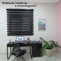 Persiana Double Vision Sunny 160larg x 220alt Preta (com bandô) Persiana Double Vision Sunny 160larg x 220alt Preta (com bandô)