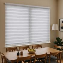 Persiana Double Vision Sunny 240larg x 160alt Branca (2 pçs)
