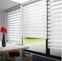 Persiana Double Vision Translúcida Branca - Requinte