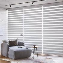 Persiana Double Vision Translúcida Cinza - Requinte