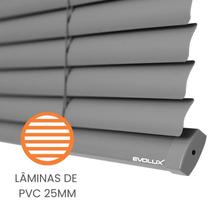 Persiana Horizontal 0,80x130 Cinza Chumbo Retrátil P/janelas