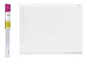 Persiana horizontal 120cm x 130cm pvc plastica branca primafer