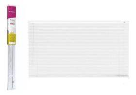 Persiana horizontal 140cm x 130cm pvc plastica branca primafer