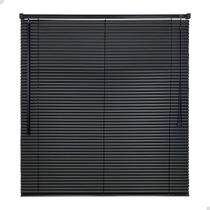 Persiana Horizontal 160x130cm Metal e Plástico, Preta, Moderna e Durável Atlas Persiana Horizontal 160x130cm Metal e Plástico, Preta, Moderna e Durável Atlas