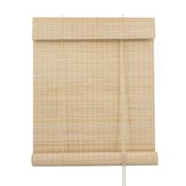 Persiana Horizontal Cortina Bambu Bauhaus Rolo Janela Casa Quarto Sala 160x160cm Evolux