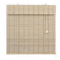 Persiana Horizontal Cortina Bambu Bauhaus Rolo Janela Casa Quarto Sala 160x160cm Evolux