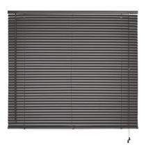 Persiana Horizontal Cortina PVC Sala Cozinha 160X130cm Atlas Primafer Preto