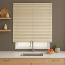 Persiana Horizontal PVC 25mm BLOCK 140larg x 160alt Bege