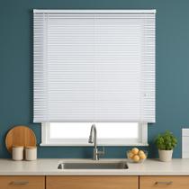 Persiana Horizontal PVC 25mm BLOCK 180larg x 160alt Branca