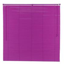 Persiana Horizontal Pvc 25Mm Color 120Larg X 140Alt Violeta - Top Flex Persianas