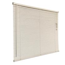 Persiana Horizontal PVC Bege 160 (L) x 160 (A) Cortina Completa C/ Kit de instalação 1,60 x 1,60