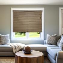 Persiana Horizontal Pvc Block Café 100 L X 160 A Cm Lâminas