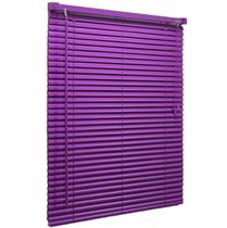Persiana Horizontal PVC Lilás 140 (L) x 140 (A) Cortina Completa C/ Kit de instalação 1,40 x 1,40