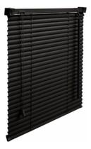 Persiana Horizontal PVC Preta Quarto Cozinha Sala 160x130 cm
