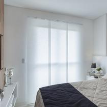 Persiana Painel (2,00Lar. x 2,50Alt.) Tecido Translucido Branco - Vogaflex